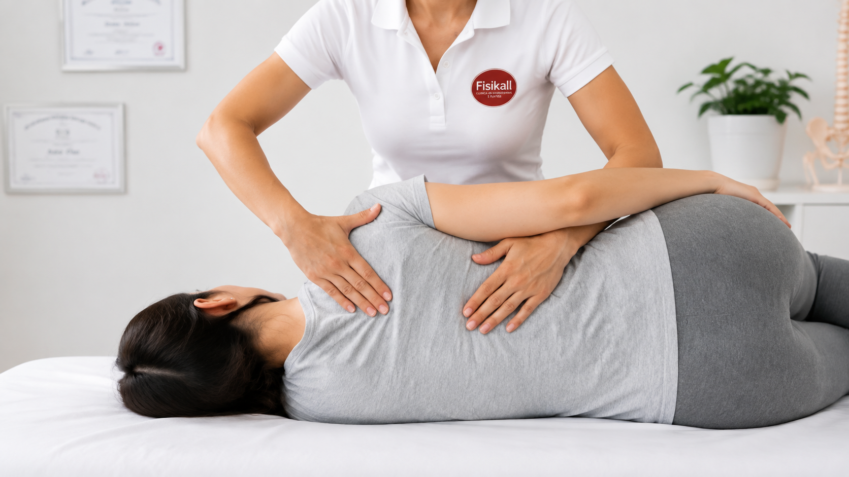 Sessão de Osteopatia na Físikall em Porto Alegre – tratamento manual com profissional especializado